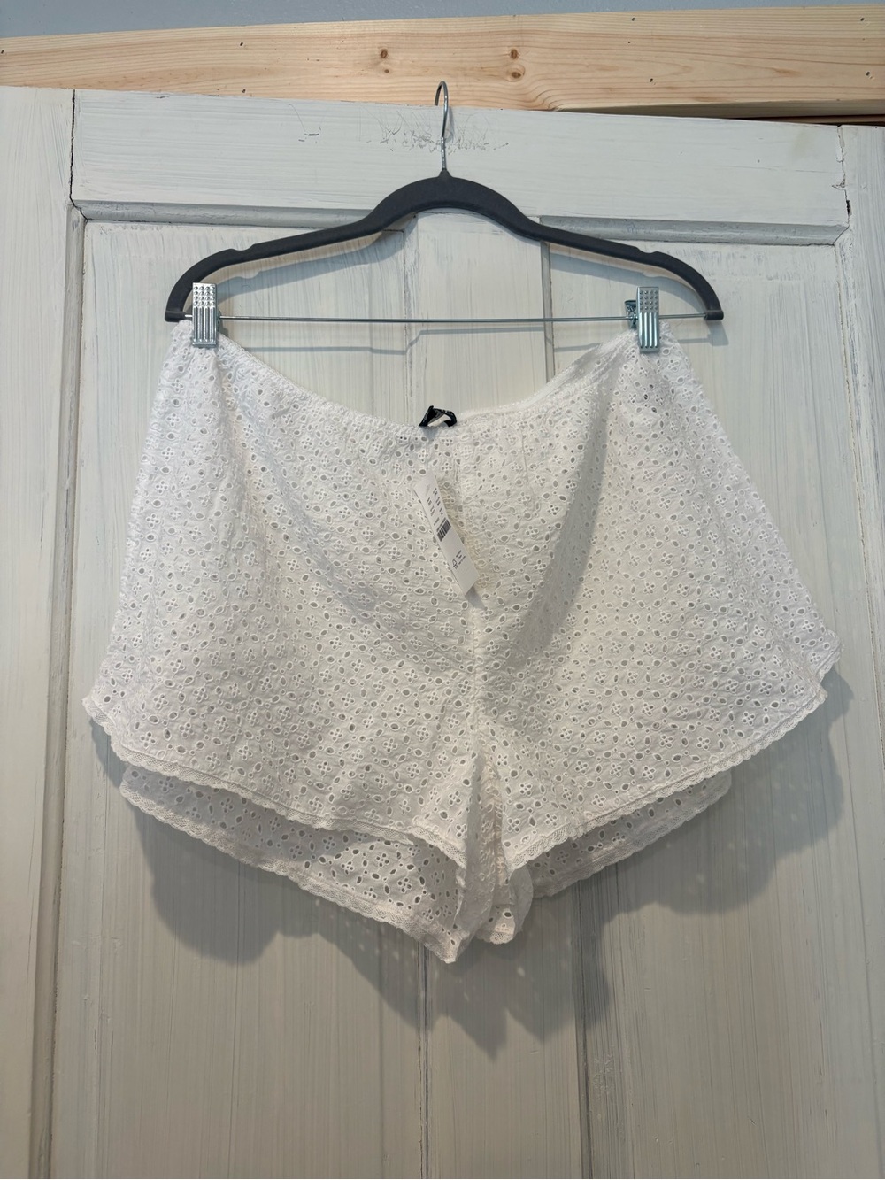 Jcrew White Eyelet Shorts